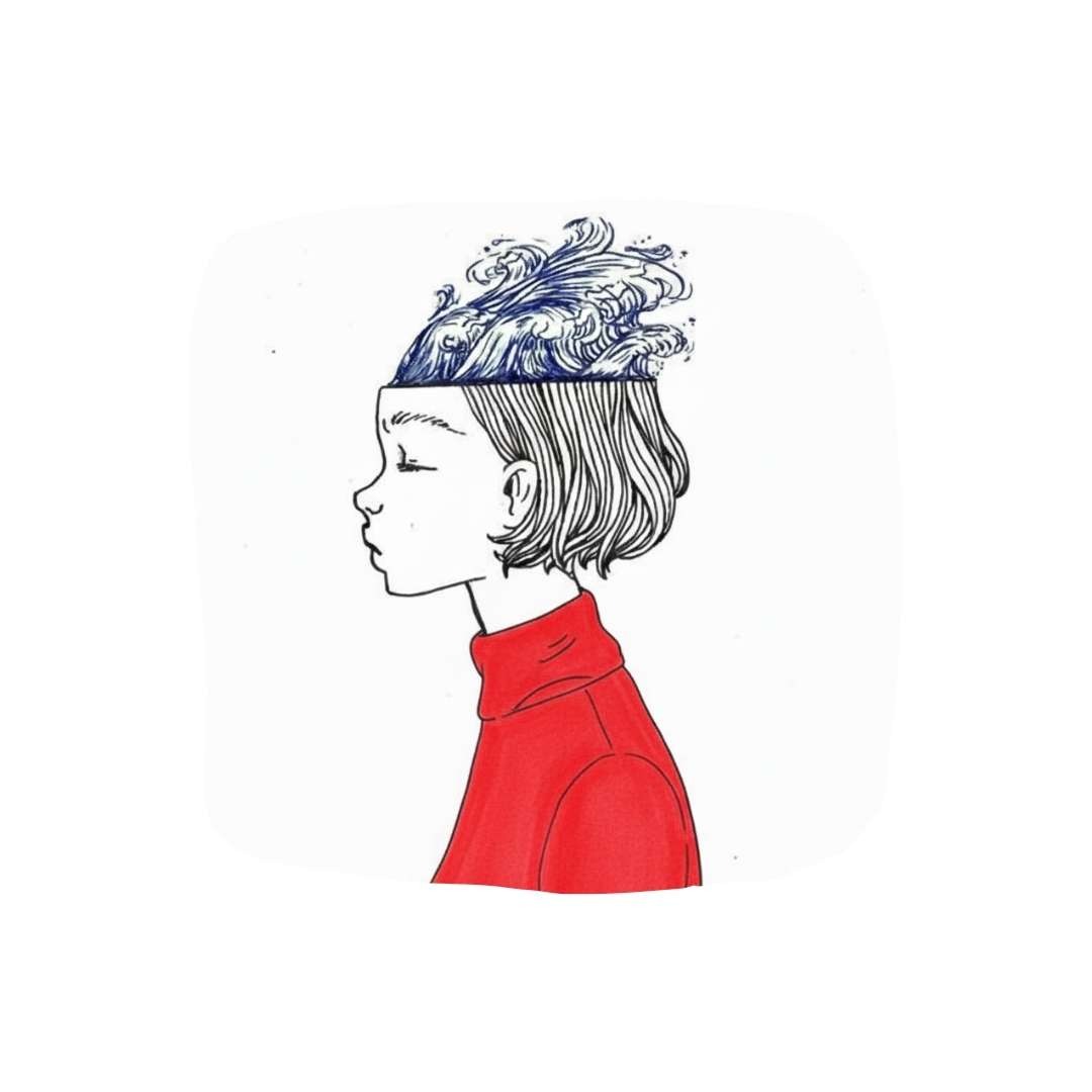 Niña olas