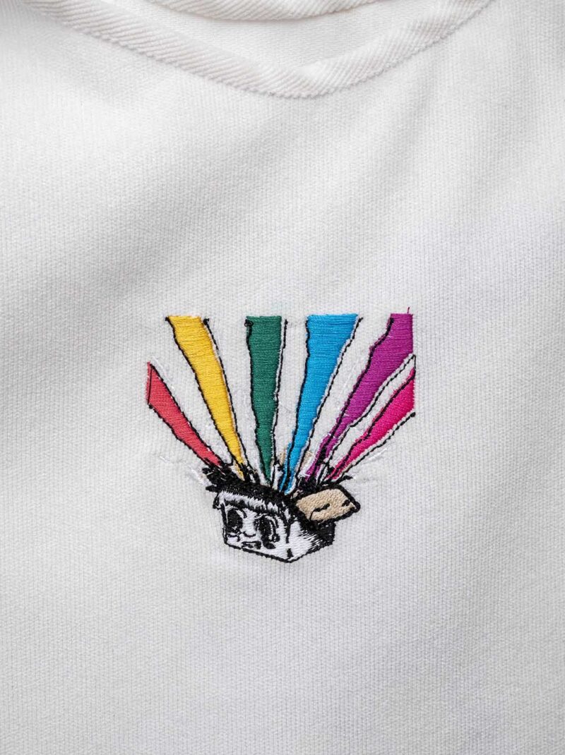 Croptop blanco caja de pandora